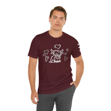 Load image into Gallery viewer, Highland Cow Love Short Sleeve T-Shirt
