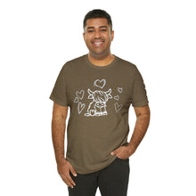 Load image into Gallery viewer, Highland Cow Love Short Sleeve T-Shirt
