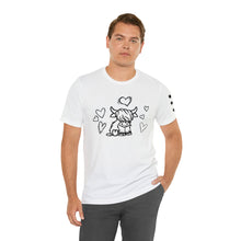 Load image into Gallery viewer, Highland Cow Love Short Sleeve T-Shirt
