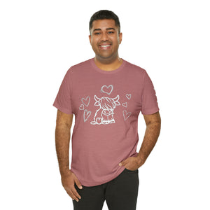 Highland Cow Love Short Sleeve T-Shirt