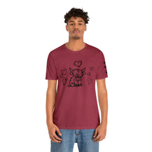 Load image into Gallery viewer, Highland Cow Love Short Sleeve T-Shirt
