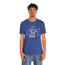 Load image into Gallery viewer, Highland Cow Love Short Sleeve T-Shirt
