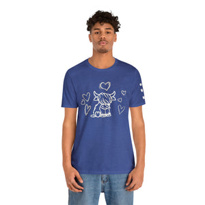 Highland Cow Love Short Sleeve T-Shirt