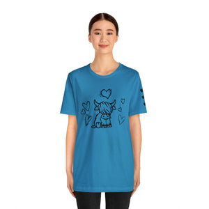 Highland Cow Love Short Sleeve T-Shirt