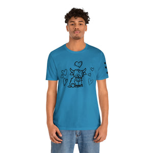 Highland Cow Love Short Sleeve T-Shirt