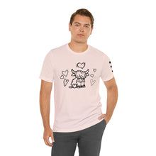 Load image into Gallery viewer, Highland Cow Love Short Sleeve T-Shirt
