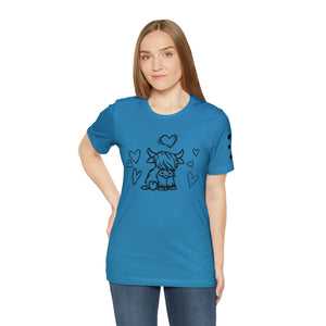 Highland Cow Love Short Sleeve T-Shirt