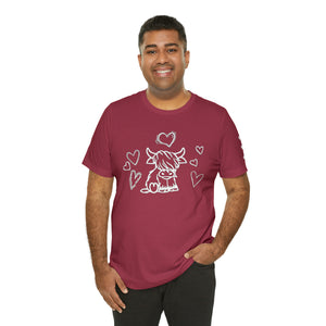 Highland Cow Love Short Sleeve T-Shirt