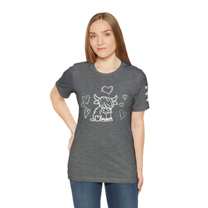 Highland Cow Love Short Sleeve T-Shirt