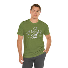 Load image into Gallery viewer, Highland Cow Love Short Sleeve T-Shirt
