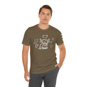 Highland Cow Love Short Sleeve T-Shirt