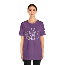 Load image into Gallery viewer, Highland Cow Love Short Sleeve T-Shirt
