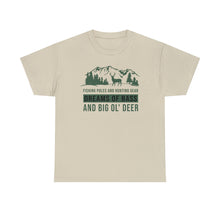 Load image into Gallery viewer, Big Ol&#39; Deer Heavy Cotton T-Shirt
