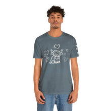 Load image into Gallery viewer, Highland Cow Love Short Sleeve T-Shirt
