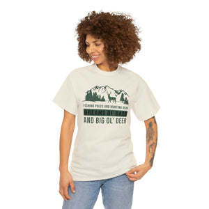 Big Ol' Deer Heavy Cotton T-Shirt