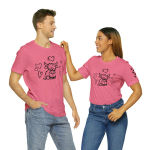 Highland Cow Love Short Sleeve T-Shirt