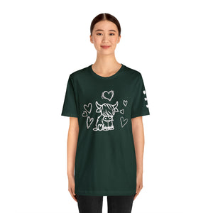 Highland Cow Love Short Sleeve T-Shirt