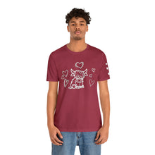 Load image into Gallery viewer, Highland Cow Love Short Sleeve T-Shirt
