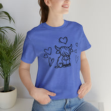 Load image into Gallery viewer, Highland Cow Love Short Sleeve T-Shirt
