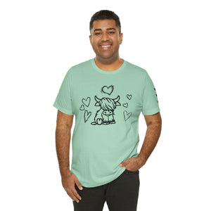 Highland Cow Love Short Sleeve T-Shirt