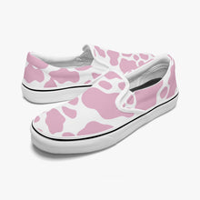 Load image into Gallery viewer, Pink Cow Slip-On Shoes
