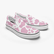 Load image into Gallery viewer, Pink Cow Slip-On Shoes
