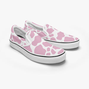 Pink Cow Slip-On Shoes