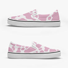 Load image into Gallery viewer, Pink Cow Slip-On Shoes
