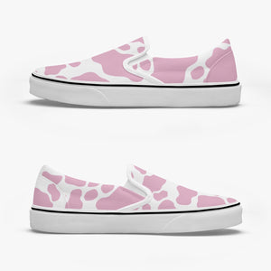 Pink Cow Slip-On Shoes