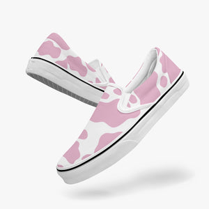 Pink Cow Slip-On Shoes