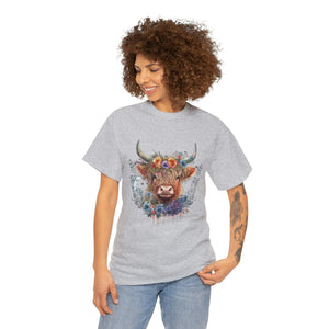 Highland Cow Heavy Cotton T-Shirt