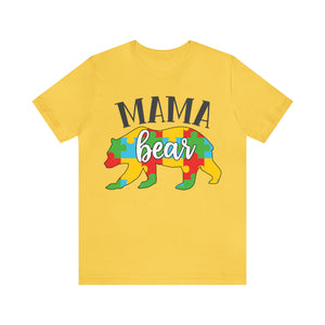 Autism Mama Bear Short Sleeve T-Shirt