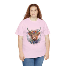 Load image into Gallery viewer, Highland Cow Heavy Cotton T-Shirt
