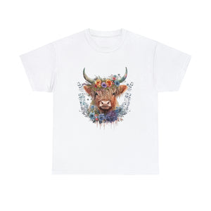 Highland Cow Heavy Cotton T-Shirt