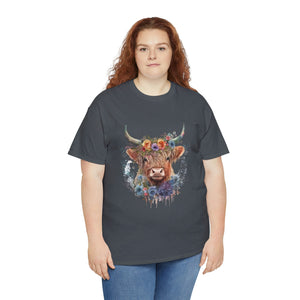 Highland Cow Heavy Cotton T-Shirt