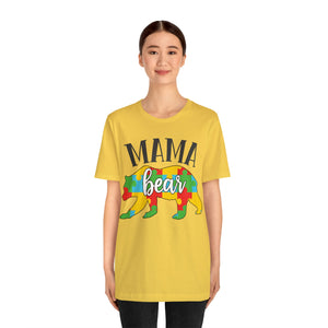 Autism Mama Bear Short Sleeve T-Shirt