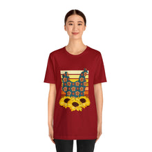 Load image into Gallery viewer, Chicken Sunflowers Short Sleeve T-Shirt
