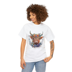 Highland Cow Heavy Cotton T-Shirt