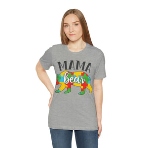 Autism Mama Bear Short Sleeve T-Shirt