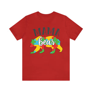 Autism Mama Bear Short Sleeve T-Shirt