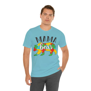 Autism Mama Bear Short Sleeve T-Shirt