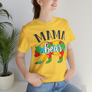 Autism Mama Bear Short Sleeve T-Shirt