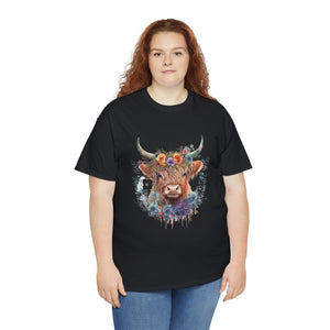 Highland Cow Heavy Cotton T-Shirt