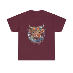 Highland Cow Heavy Cotton T-Shirt