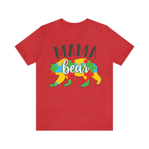 Autism Mama Bear Short Sleeve T-Shirt