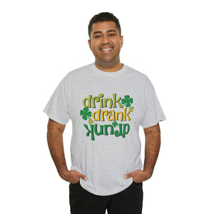 Drink Drank Drunk Heavy Cotton T-Shirt