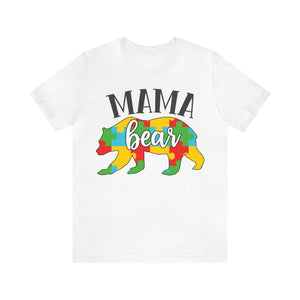 Autism Mama Bear Short Sleeve T-Shirt