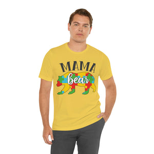 Autism Mama Bear Short Sleeve T-Shirt