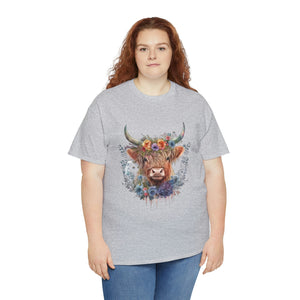 Highland Cow Heavy Cotton T-Shirt