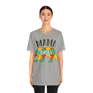 Autism Mama Bear Short Sleeve T-Shirt